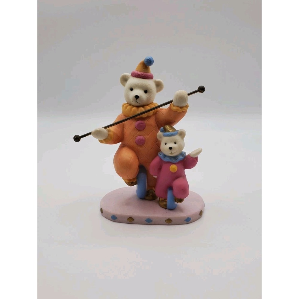 Avon Circus Bears Ulysses the Unicyclist Series Porcelain Magnificent Collection
